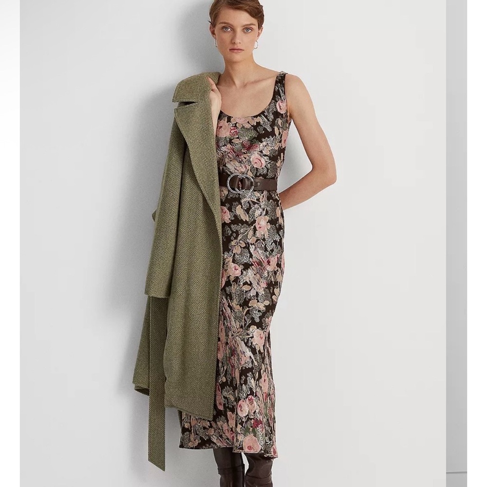Ralph Lauren Floral Jaquard Maxi Dress